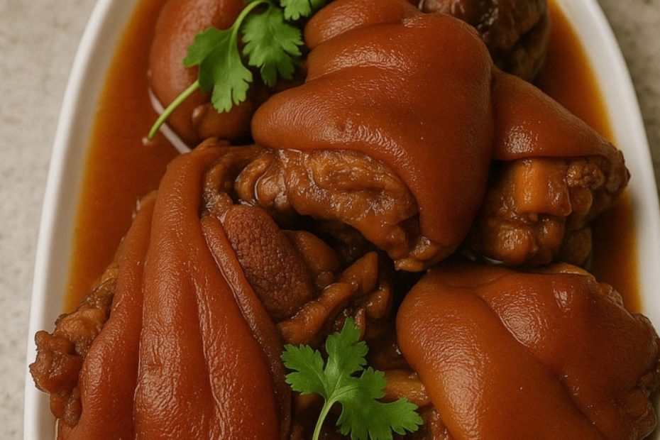 Joelho de porco na pressão